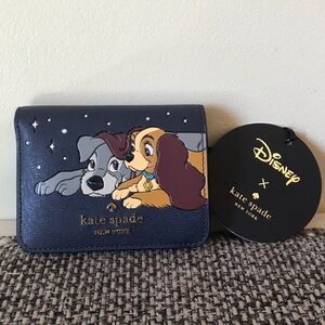 NWT Disney X Kate Spade New York Lady And The Tramp Small Bifold Wallet